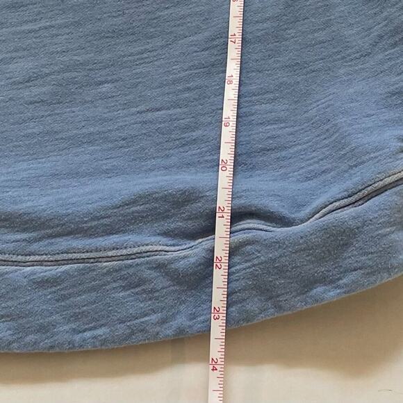 Vineyard Vines Cotton Sunwashed Blue Funnel Neck Relaxed Shep Shirt/Sweatshirt - Picture 12 of 12